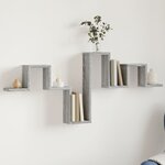 vidaXL Étagère murale sonoma gris 104 5x10x43 cm bois d'ingénierie