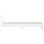 vidaXL Cadre de lit sans matelas avec tête de lit blanc 100x200 cm