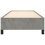 vidaXL Cadre de lit sans matelas gris clair 80x200 cm velours