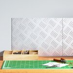 vidaXL Plaques en Aluminium à Chevrons - 2 Pack  Antidérapantes  40x30 cm