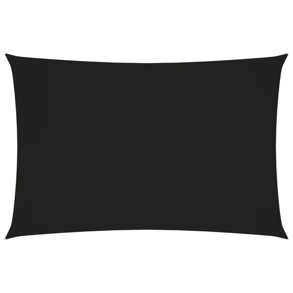vidaXL Voile de parasol Tissu Oxford rectangulaire 5x7 m Noir