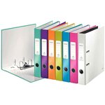 Lot de 10 Classeurs à levier 180° plastifié WOW Dos de 50 mm Assortis LEITZ