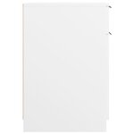 vidaXL Armoire de bureau Blanc 33 5x50x75 cm Bois d'ingénierie