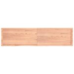 vidaXL Étagère murale marron clair bois chêne massif traité