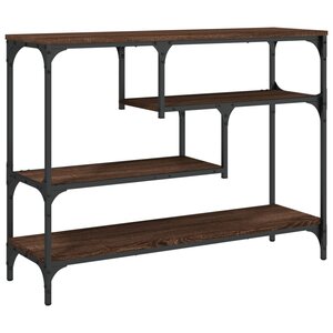 vidaXL Table console chêne marron 100x30x75 cm bois d'ingénierie