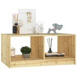 vidaXL Table basse 75x50x33 5 cm bois de sapin massif