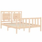 vidaXL Cadre de lit sans matelas 140x190 cm bois de pin massif