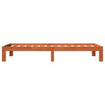 vidaXL Cadre de lit sans matelas cire marron 90x190 cm bois pin massif