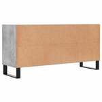 vidaXL Meuble TV gris béton 103 5x30x50 cm bois d'ingénierie