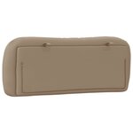 vidaXL Coussin de tête de lit cappuccino 100 cm similicuir