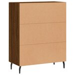vidaXL Buffet chêne marron 69 5x34x90 cm bois d'ingénierie