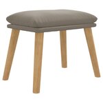 vidaXL Repose-pied Gris clair 45x29 5x35 cm Velours