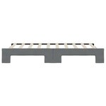 vidaXL Lit de jour avec gigogne sans matelas gris foncé 90x190 cm