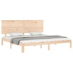 vidaXL Cadre de lit sans matelas bois massif de pin