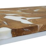 vidaXL Table basse Teck Résine 110x60x40 cm