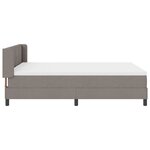 Lit Box Spring vidaXL avec Matelas Taupe 160x200 cm Tissu