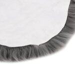 vidaXL Tapis en peau de mouton 60 x 180 cm Gris clair