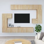 vidaXL Meuble TV mural Chêne sonoma Bois d'ingénierie