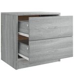 vidaXL Table de chevet Sonoma gris 40x30x40 cm Bois d'ingénierie