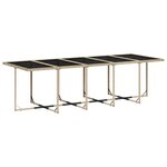 vidaXL Ensemble à manger de jardin et coussins 15 Pièces beige