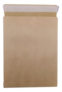 Lot de 50 enveloppes pochettes kraft armé à soufflet marron 280 x 365 + 30 mm