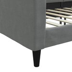 vidaXL Lit de repos gris foncé 100x200 cm tissu