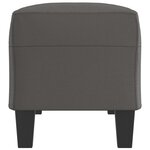 vidaXL Banc Gris 100x35x41 cm Similicuir