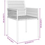 vidaXL Set de salle à manger de jardin 7 pièces avec coussins en poly rotin noir