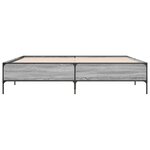 vidaXL Cadre de lit sans matelas sonoma gris 180x200 cm
