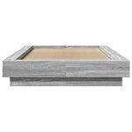 vidaXL Cadre de lit sonoma gris 75x190 cm bois d'ingénierie