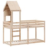 vidaXL Lit superposé sans matelas 90x190 cm bois de pin massif