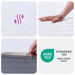 vidaXL Matelas en mousse moyennement doux 140x200 cm