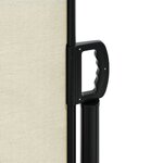 vidaXL Auvent latéral rétractable crème 160x300 cm