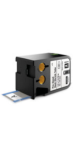 DYMO XTL - Etiquettes pour gaines thermo-rétractables prédécoupées, 12mm x 34mm - Noir sur Blanc