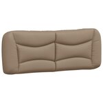 vidaXL Cadre de lit sans matelas cappuccino 120x200 cm similicuir