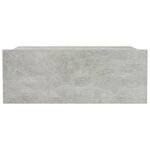 vidaXL Tables de chevet flottantes 2 Pièces Gris béton Bois d'ingénierie