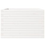vidaXL Jardinière blanc 70x70x46 cm bois de pin massif