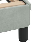 vidaXL Lit avec matelas gris clair 140x190 cm velours