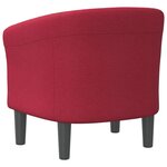 vidaXL Chaise cabriolet rouge bordeaux tissu