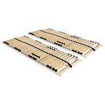 vidaXL Sommiers à lattes sans matelas 2 Pièces avec 28 lattes 80x200 cm