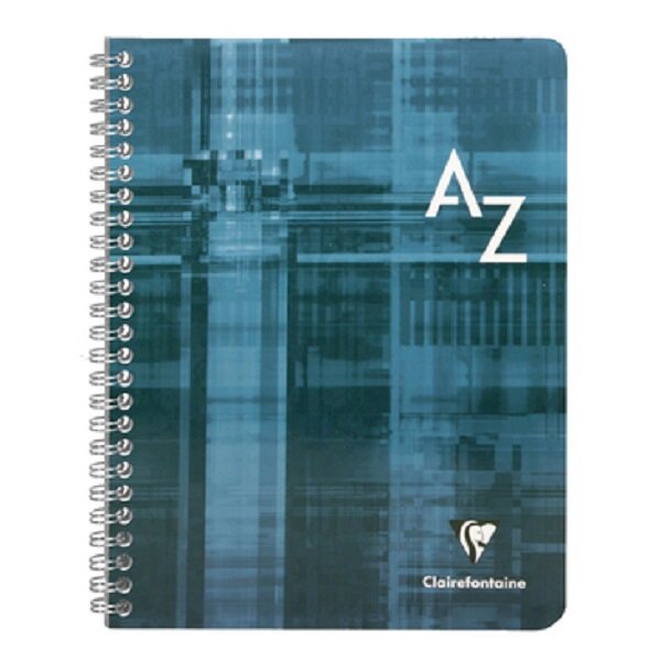CLAIREFONTAINE  Répertoire reliure intégrale 17x22 100p Q.5x5 couleur aléatoire