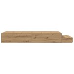 vidaXL lit de rangement Artisan chêne 75x190 cm