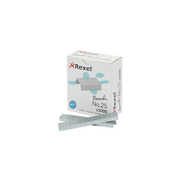 Rexel Agrafes nr. 25  contenu: 5.000 pièces  galvanisé