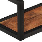 vidaXL Étagères murales 2 Pièces 110x17x17 cm bois massif d'acacia et fer