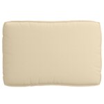 vidaXL Ensemble de coussins en palette de 3 pièces beige en tissu Oxford