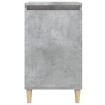 vidaXL Tables de chevet 2 Pièces gris béton 40x35x70 cm bois d'ingénierie