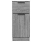 vidaXL Buffets 2 Pièces Sonoma gris 30x30x70 cm Bois d'ingénierie