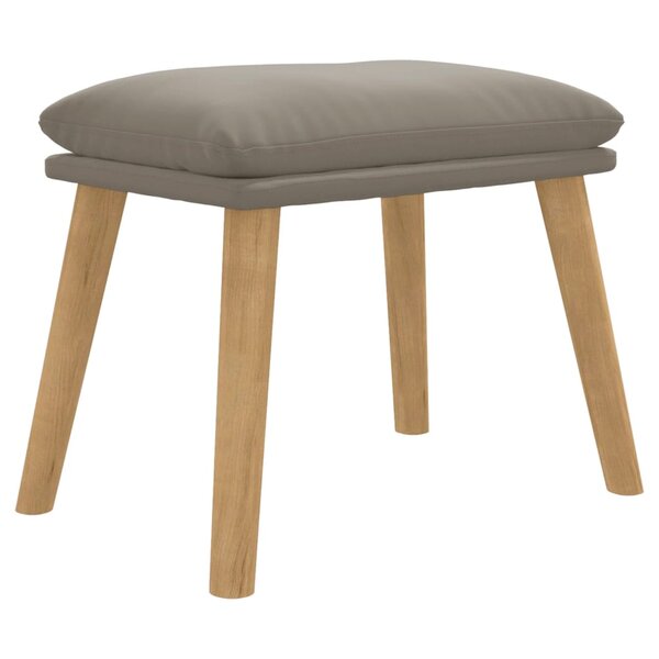 vidaXL Repose-pied Gris clair 45x29 5x35 cm Velours