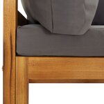 vidaXL Canapés d'angle sectionnels 2 Pièces avec coussins Gris foncé