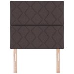 vidaXL Tête de lit design blocs de diamants marron foncé 90 cm en tissu